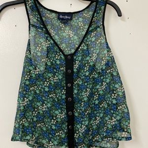 Sheer Floral Tank